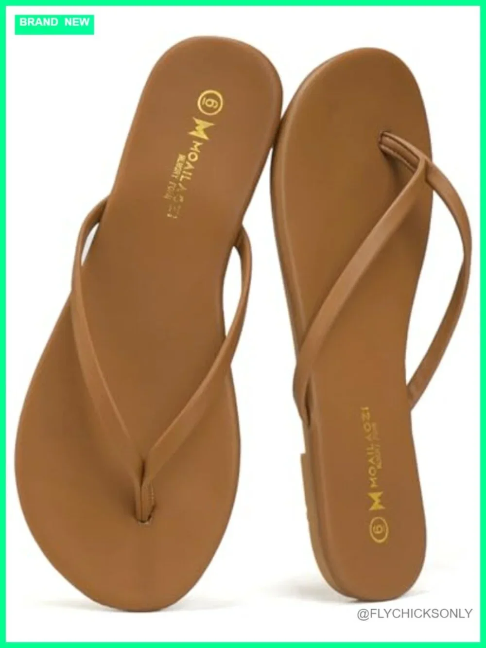 Women's Flip Flops with Memory Foam Insole, Non-Slip Durable Thong Sandals